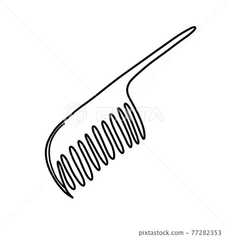Comb Doodle vector icon. Drawing sketch illustration hand drawn cartoon line eps10 77282353