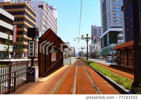 電車設施遍布市中心的豐橋市風光 電車設施遍布市中心的豐橋市風光 77283502