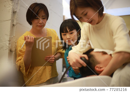 美髮師的培訓形象 77285216