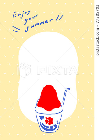 Summer sympathy postcard Summer shaved ice 77285703