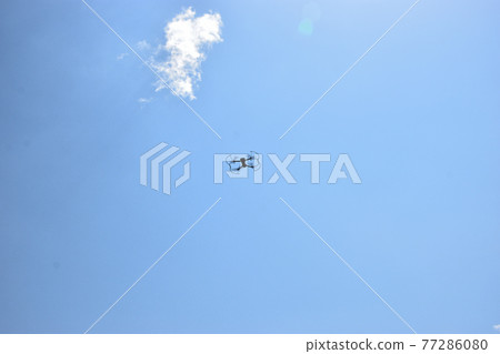 A drone that dances in a clear sky A drone that dances in a clear sky 77286080