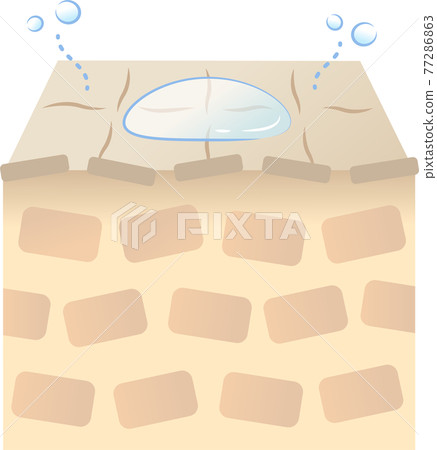 具有低穿透力的皮膚橫截面 77286863