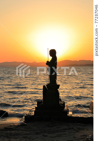 [島根縣] 宗師地藏與日落（真道湖10景） 77287046