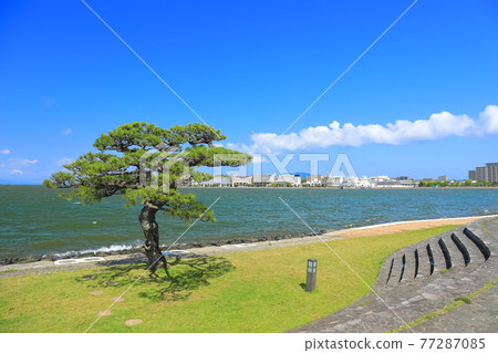 [Shimane Prefecture] Shirakata Park and Matsue city area under fine weather 77287085