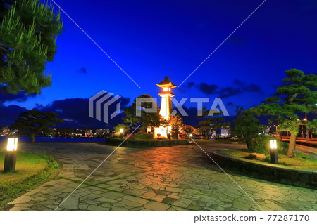 [島根縣] 青柳路大燈籠夜景（真道湖、白方公園） 77287170