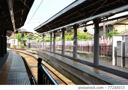 在京都嵐山站 在京都嵐山站 77288015