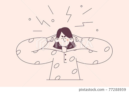 Emotional stress, rage, tiredness concept 77288939