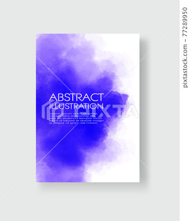Bright blue textures, abstract hand painted watercolor banner. Bright blue textures, abstract hand painted watercolor banner. 77289950