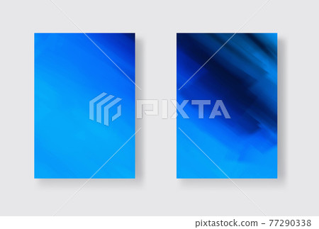 Vector color paint banner collection on white. 77290338