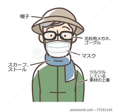 花粉症的衣服，祖父 77291100