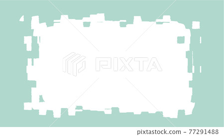 Grunge glitch frame. Green and white vector illustration. Grunge glitch frame. Green and white vector illustration. 77291488