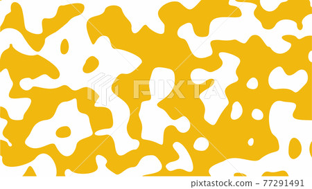 Abstract liquid background in yellow and white color. Vector illustration. 77291491