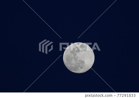 A full moon that shines brightly in the sky 77291833