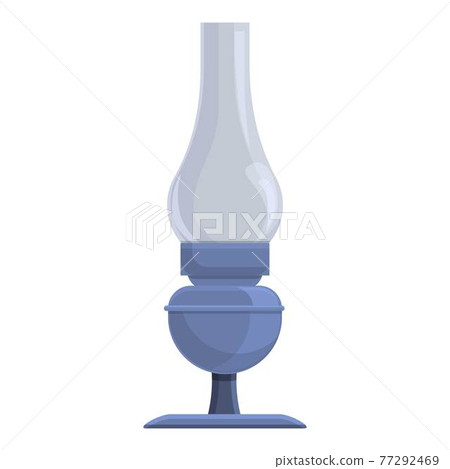Oil lamp icon, cartoon and flat style 77292469