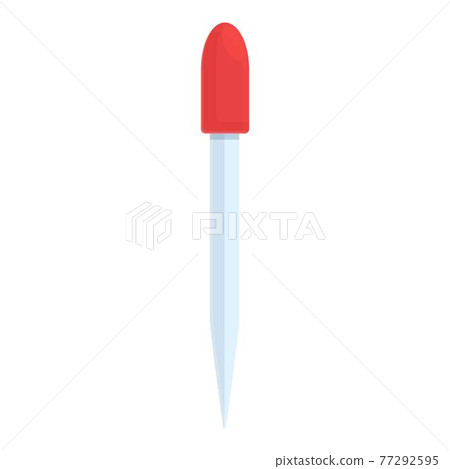 Blood test needle icon, cartoon and flat style 77292595