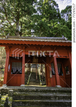 若狹州若狹神社Zu神門鳥取縣鳥津郡若狹町若狹町 77293217
