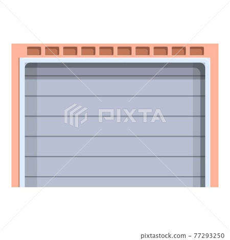 Garage smart gate icon, cartoon and flat style Garage smart gate icon, cartoon and flat style 77293250