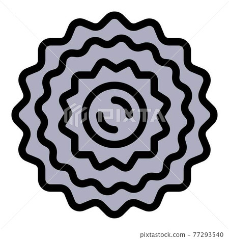 Bike wheel star icon, outline style Bike wheel star icon, outline style 77293540