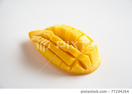 Mango on white background Mango on white background 77294264