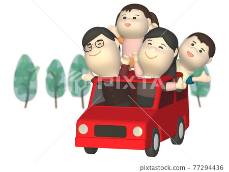 開車旅行的家庭 開車旅行的家庭 77294436