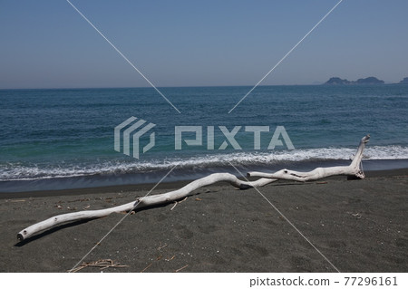 Drifter launched on a sandy beach Drifter launched on a sandy beach 77296161