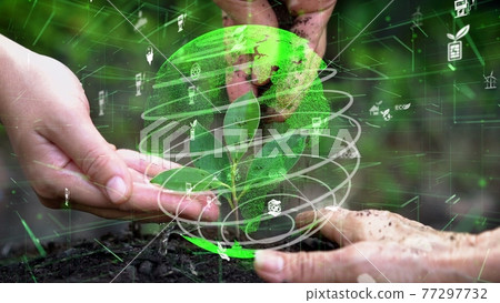 Future environmental conservation and sustainable ESG modernizat 77297732