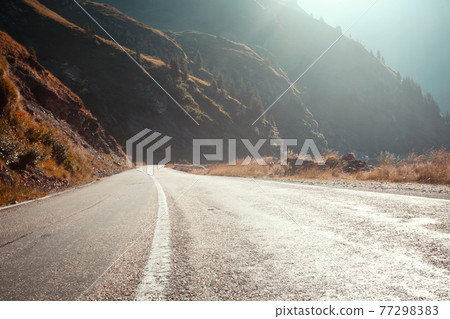 beautiful mountain road 77298383