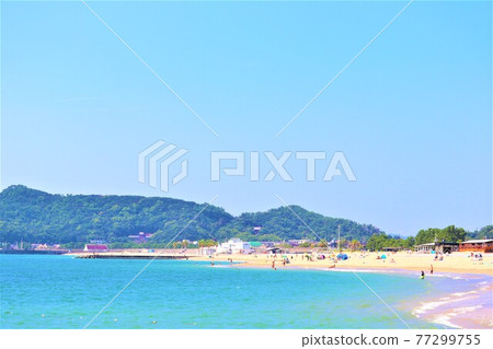 Kataonami beach summer scenery 77299755