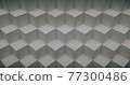 Blank plastic cubes background abstract 3d render illustration 77300486
