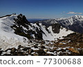 The peaks of the Northern Alps with the remaining snow seen from Mt. Yake 77300688
