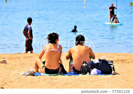 Kada coast summer scenery Kada coast summer scenery 77301120