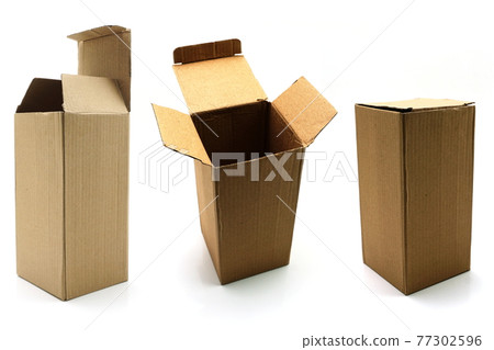 cardboard boxes isolated on white background cardboard boxes isolated on white background 77302596