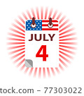 4 July Independence day in USA Vector Illustration 77303022