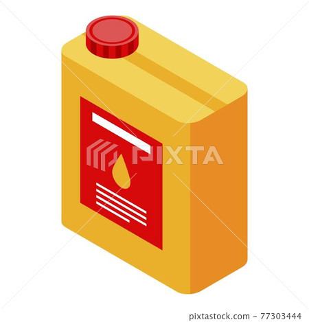 Oil canister icon, isometric style Oil canister icon, isometric style 77303444