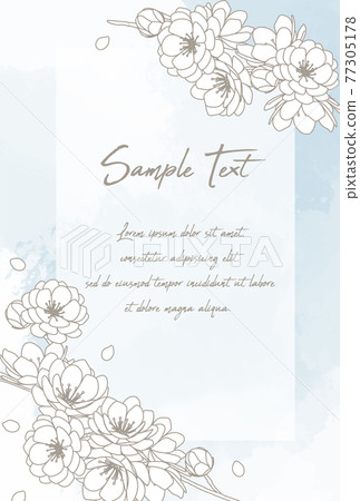 水彩背景時尚花框 水彩背景時尚花框 77305178