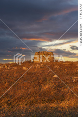 Landscape near Torre Sant Emiliano, Otranto, Salento coast, Apulia region, Italy 77305228