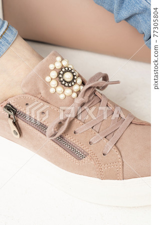 modern women's shoes in spring colors 77305804
