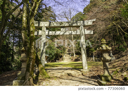鳥取縣矢津區知頭町知頭旅館諏訪神社鳥居 鳥取縣矢津區知頭町知頭旅館諏訪神社鳥居 77306060
