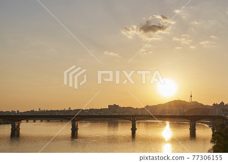N Seoul Tower, Namsan Tower, Namsan, Seongsu Bridge, Seongdong-gu, Han River, Seoul N Seoul Tower, Namsan Tower, Namsan, Seongsu Bridge, Seongdong-gu, Han River, Seoul 77306155