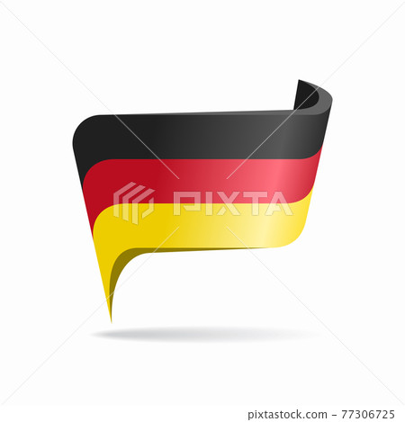 German flag map pointer layout. Vector illustration. 77306725