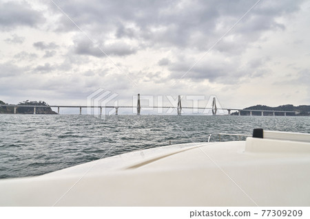 Yacht, Geoga Bridge, Geoje City, Gyeongnam Yacht, Geoga Bridge, Geoje City, Gyeongnam 77309209