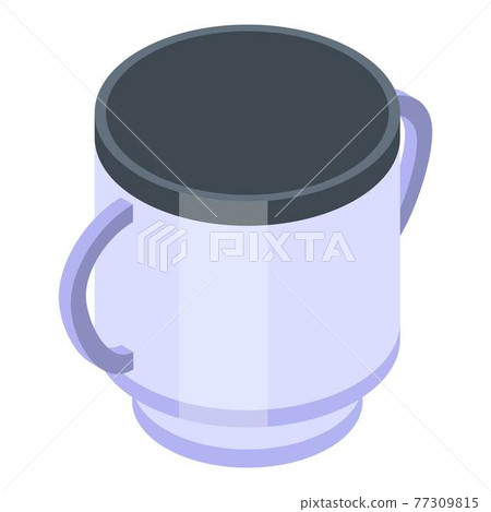 Sippy cup icon, isometric style 77309815
