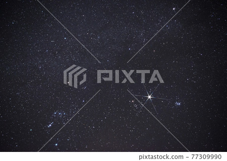 [Starry sky image] Milky Way and starry sky 77309990