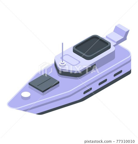Yacht icon, isometric style Yacht icon, isometric style 77310010