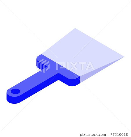 Putty knife icon, isometric style Putty knife icon, isometric style 77310018
