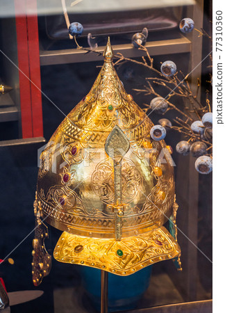Decorative metal  Helmets Of  Warriors Of Turkish Ottoman Time 77310360