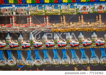 Colorful magnet souvenirs from Istanbul Colorful magnet souvenirs from Istanbul 77310362