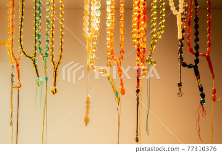 Set of rosary praying beads of for meditation and praying 77310376