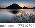 Lake Haruna at sunrise 77310704
