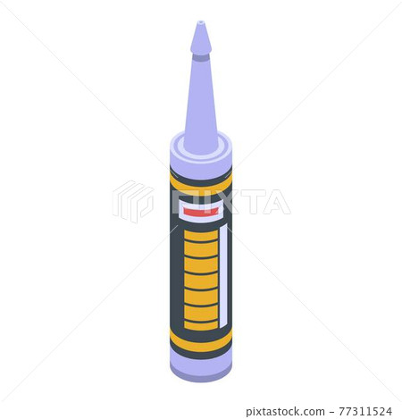 Window installation foam icon, isometric style Window installation foam icon, isometric style 77311524